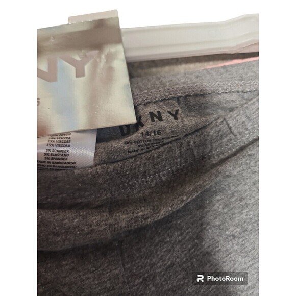 DKNY Kids Girl 3 Pcs Pull On Stripe And Heather Leggings, Pink Combo Siz… - Picture 11 of 11